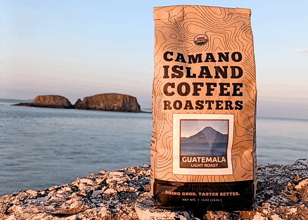 Camano Coffee Bag By A Rocky Shoreline